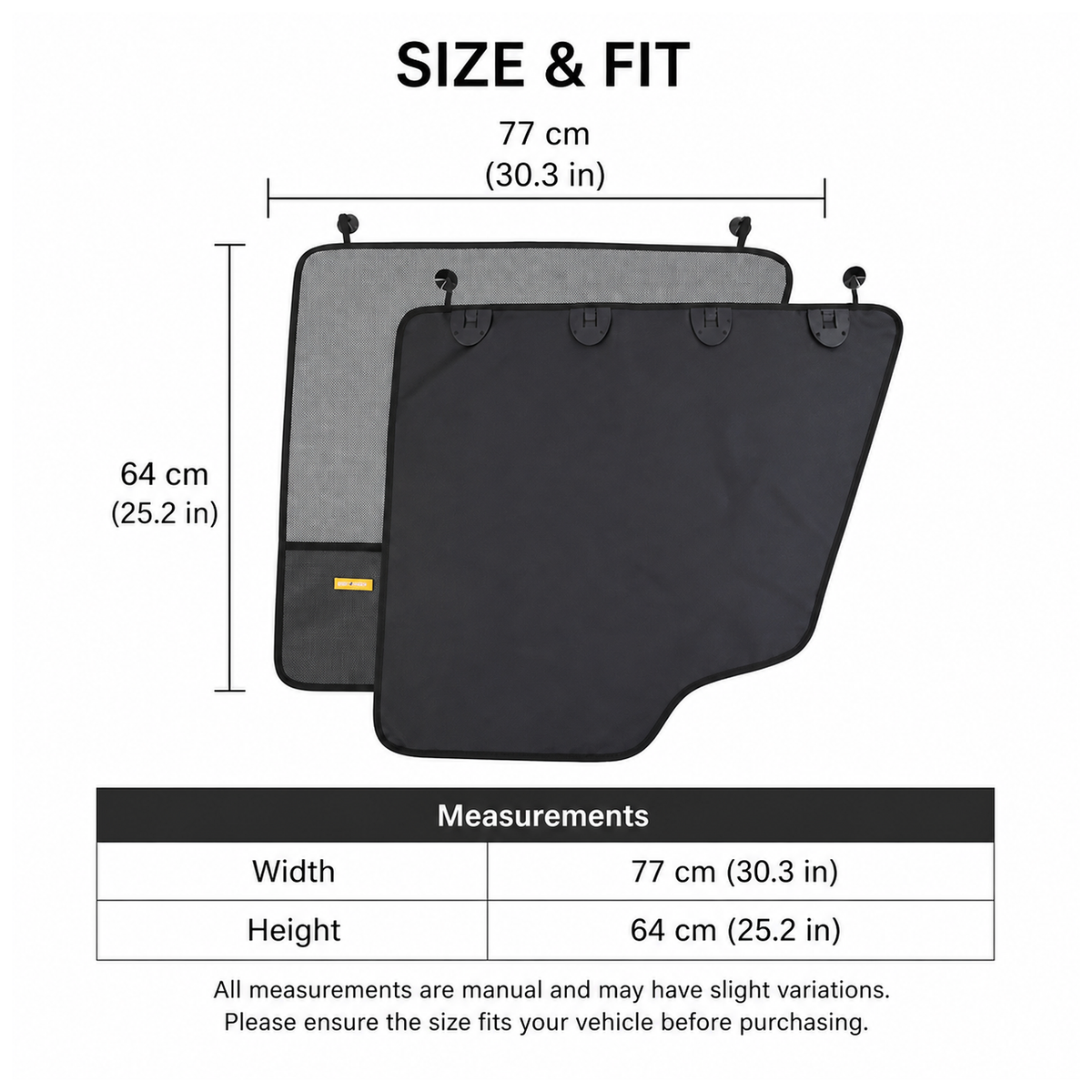 Panel dimensions