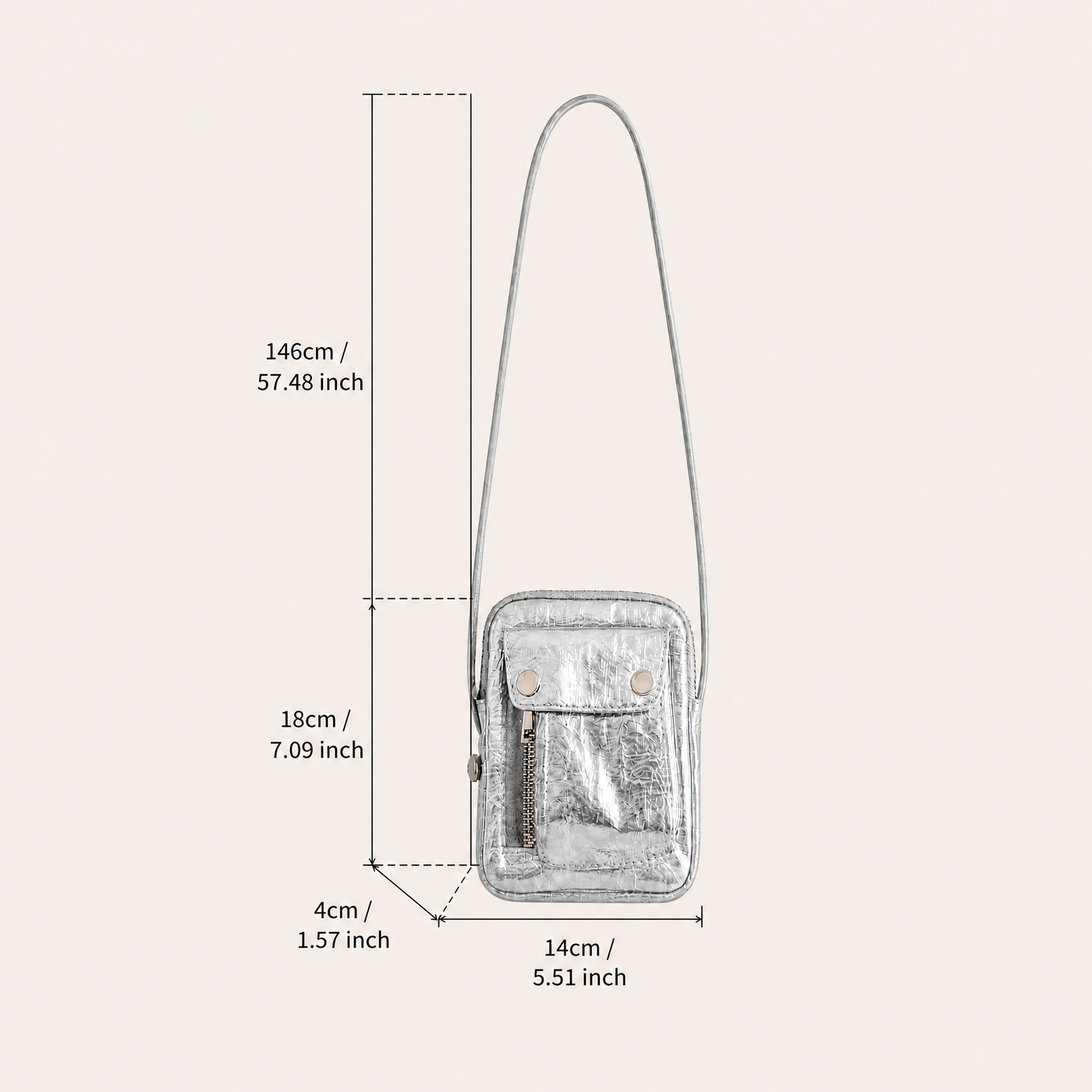 Vera Vegan Leather Mini Crossbody Bag