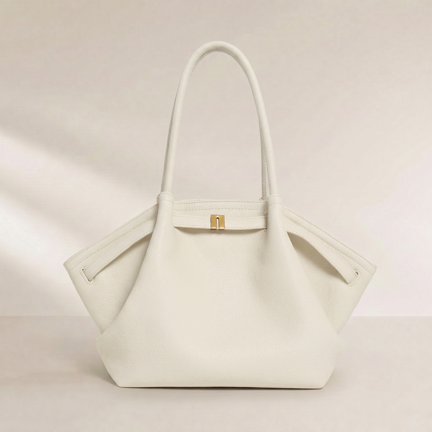 Mira Structured Vegan Leather Shoulder Tote Bag