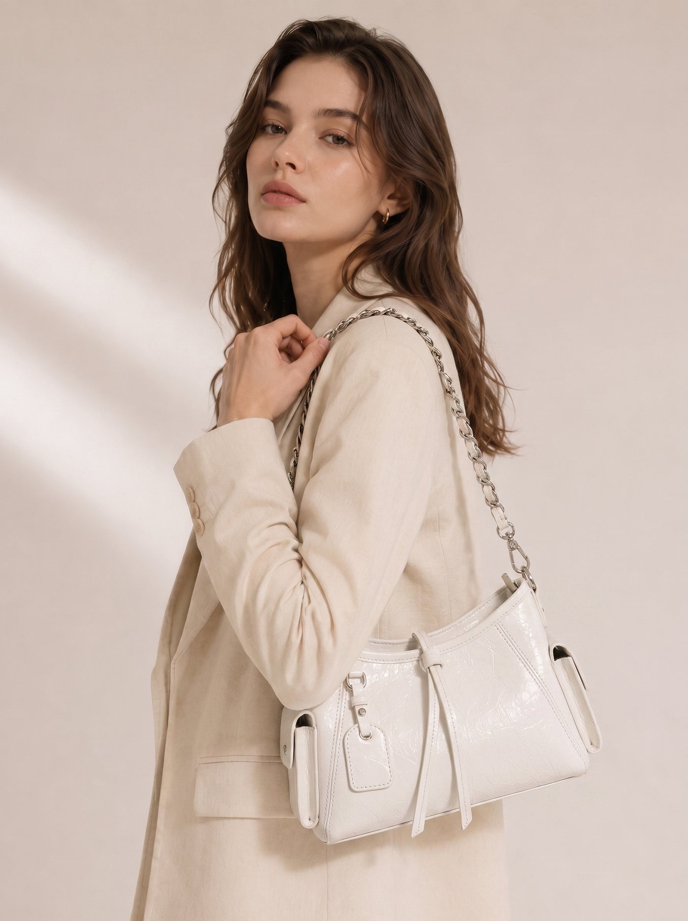 Kira Vegan Leather Open Top Mini Tote Bag