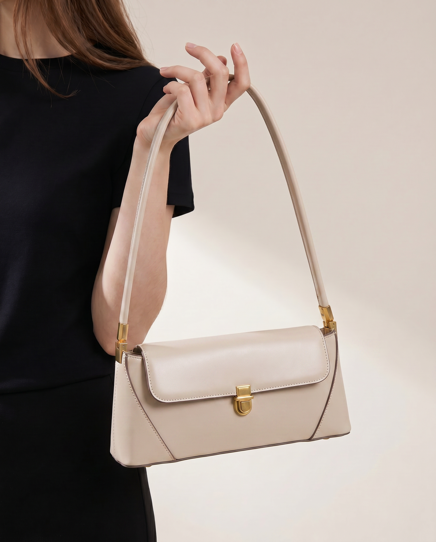Ella Vegan Leather Flap Shoulder Bag