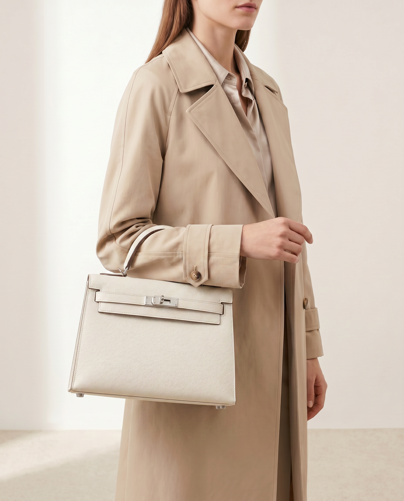 Thea Textured Vegan Leather Kelly Shoulder Bag