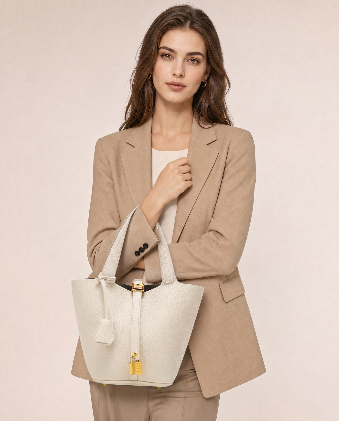 Nola Open Top Bucket Shoulder Bag
