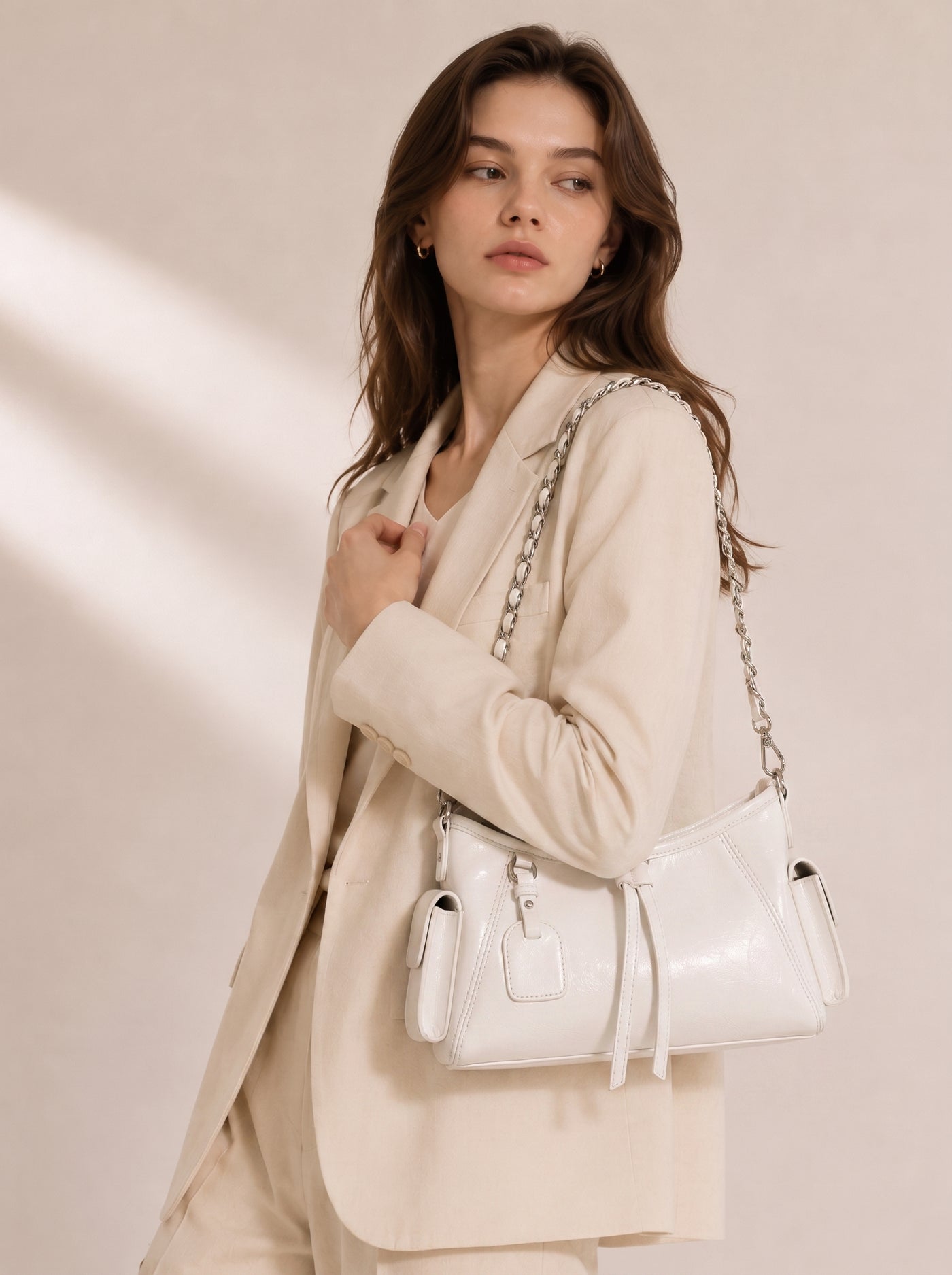 Kira Vegan Leather Open Top Mini Tote Bag