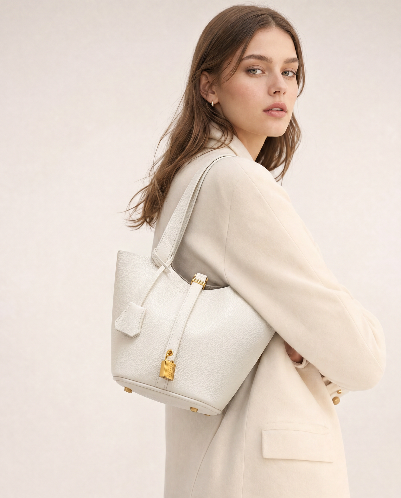 Nola Open Top Bucket Shoulder Bag