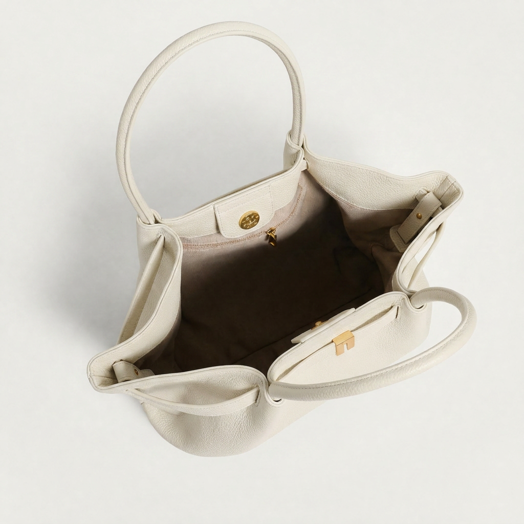 Mira Structured Vegan Leather Shoulder Tote Bag
