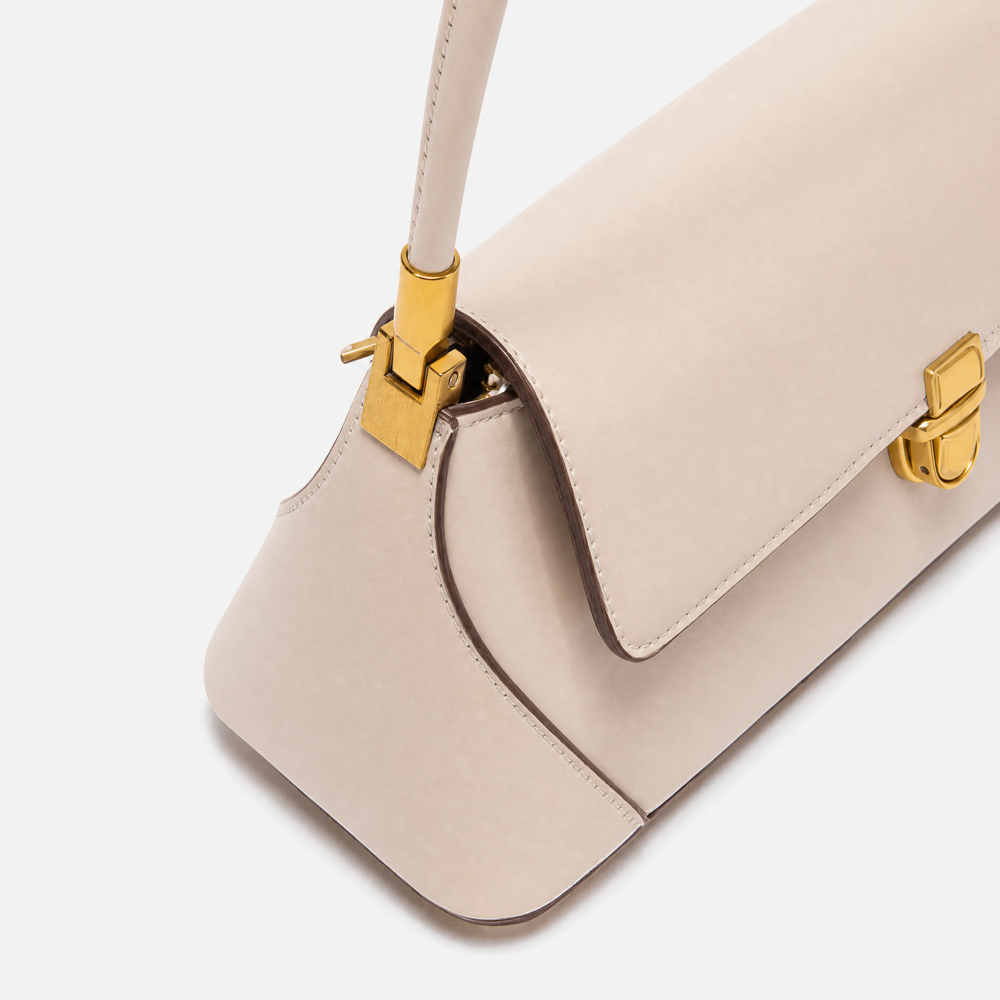 Ella Vegan Leather Flap Shoulder Bag