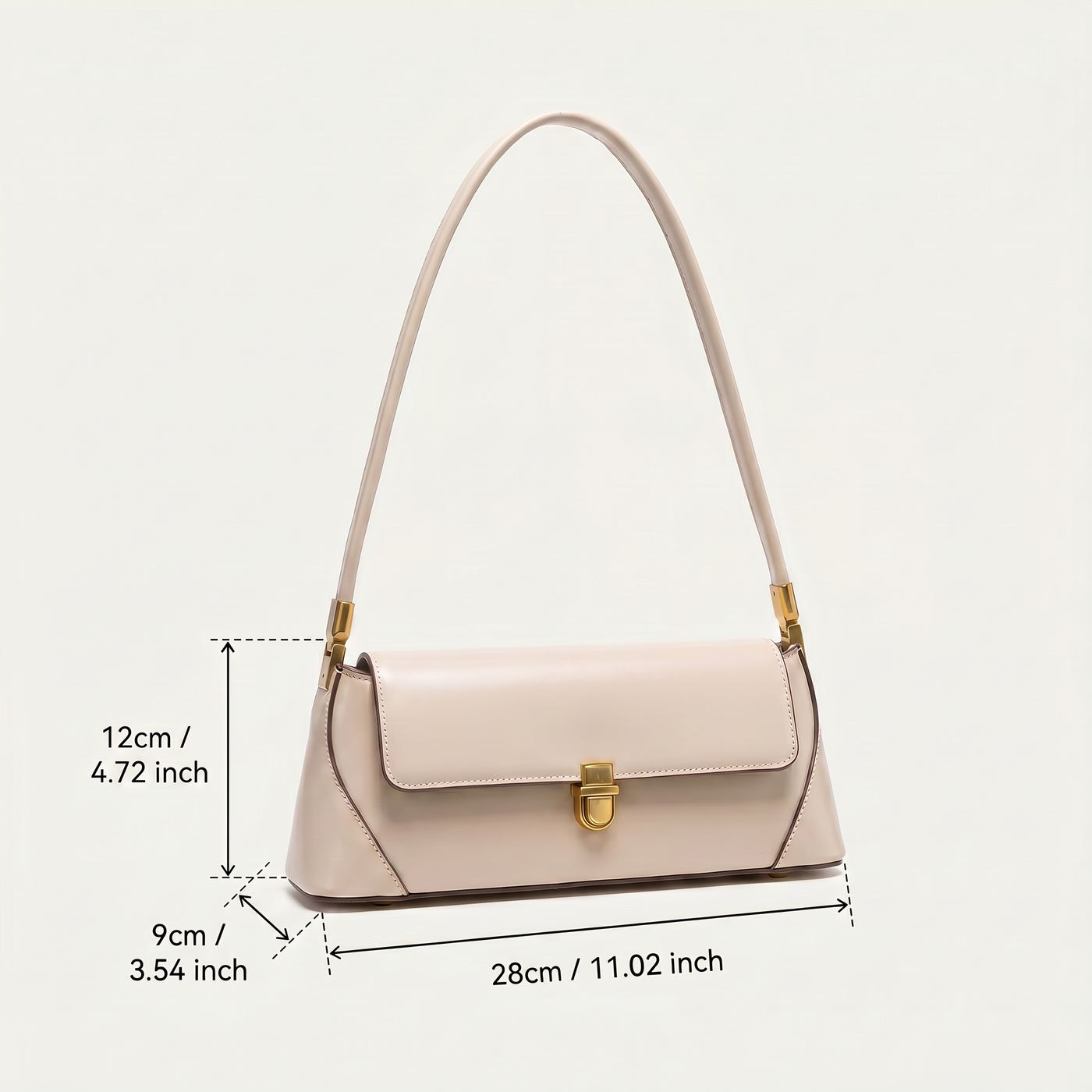 Ella Vegan Leather Flap Shoulder Bag
