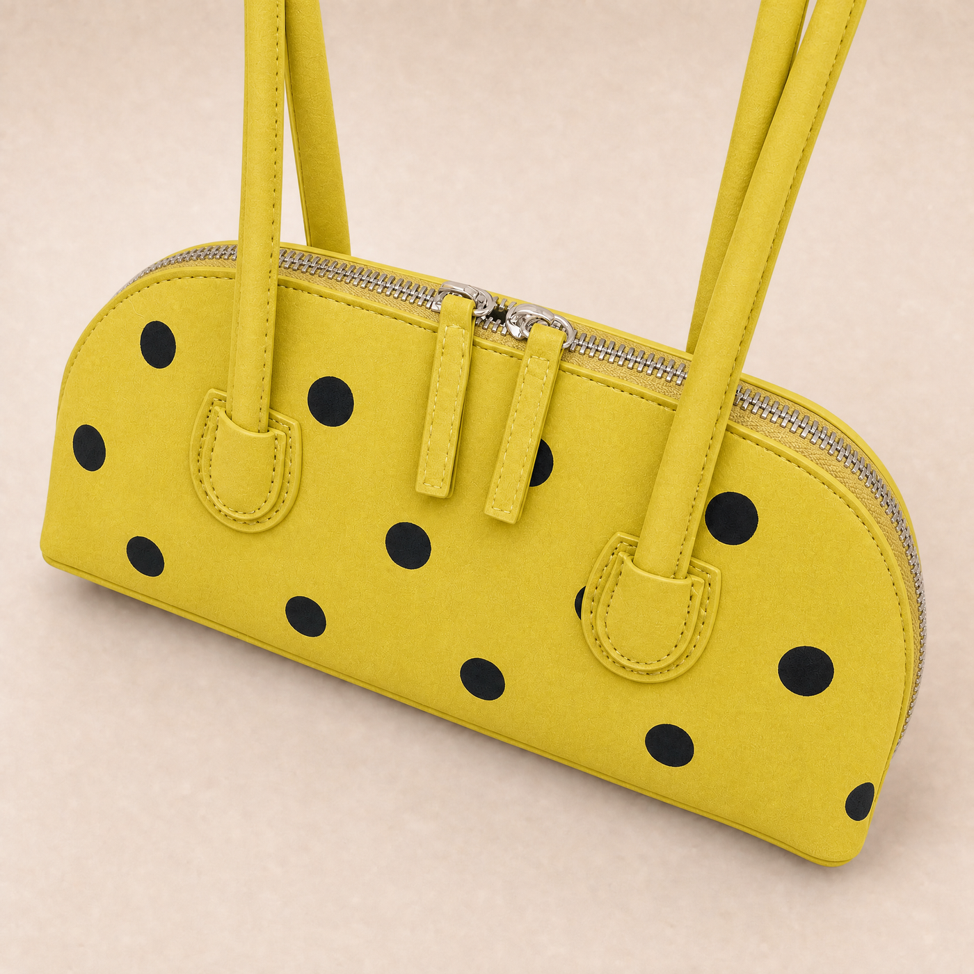 Cleo Polka Dot Boston Underarm Bag